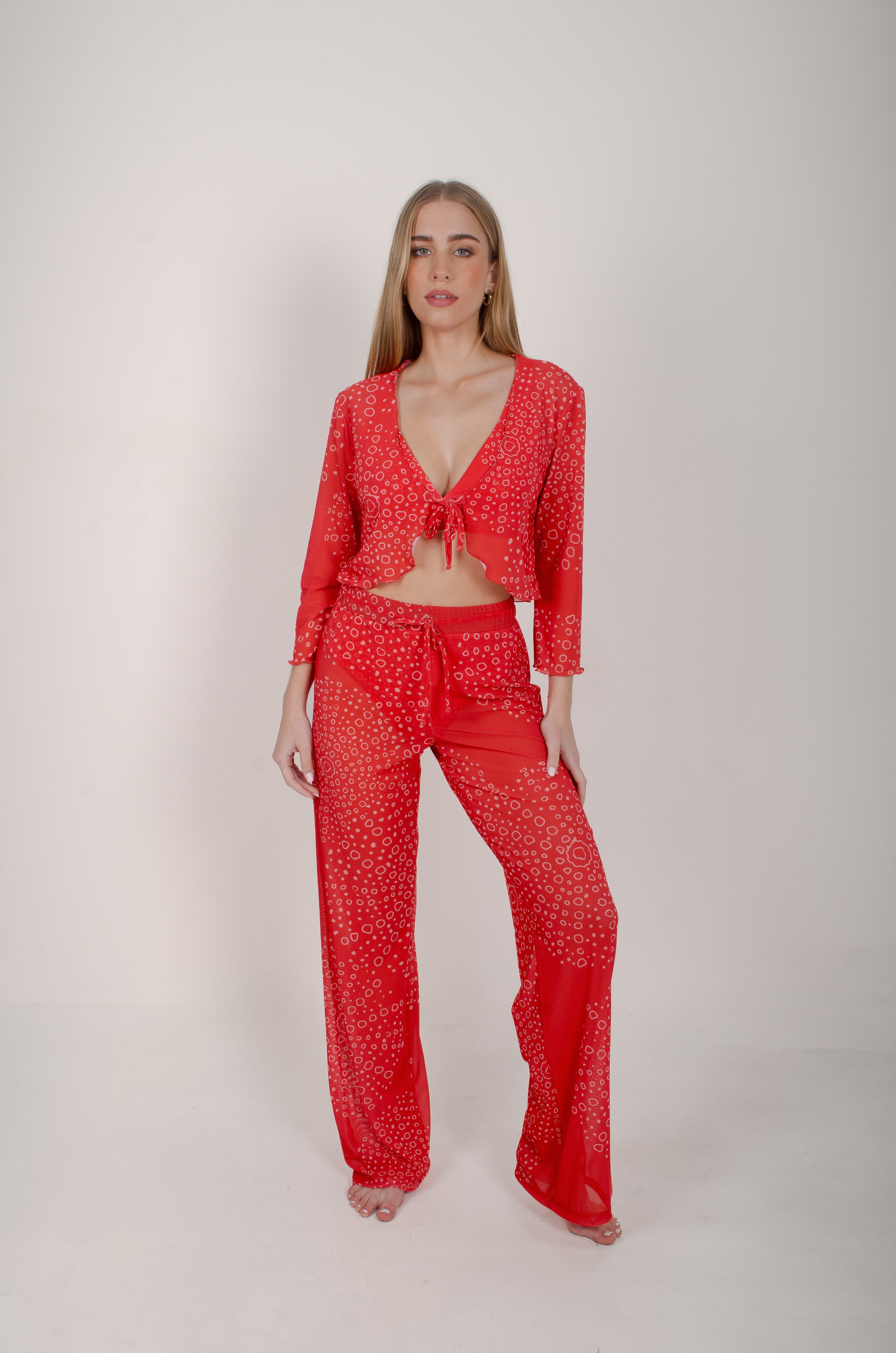 Pant mesh red urchin