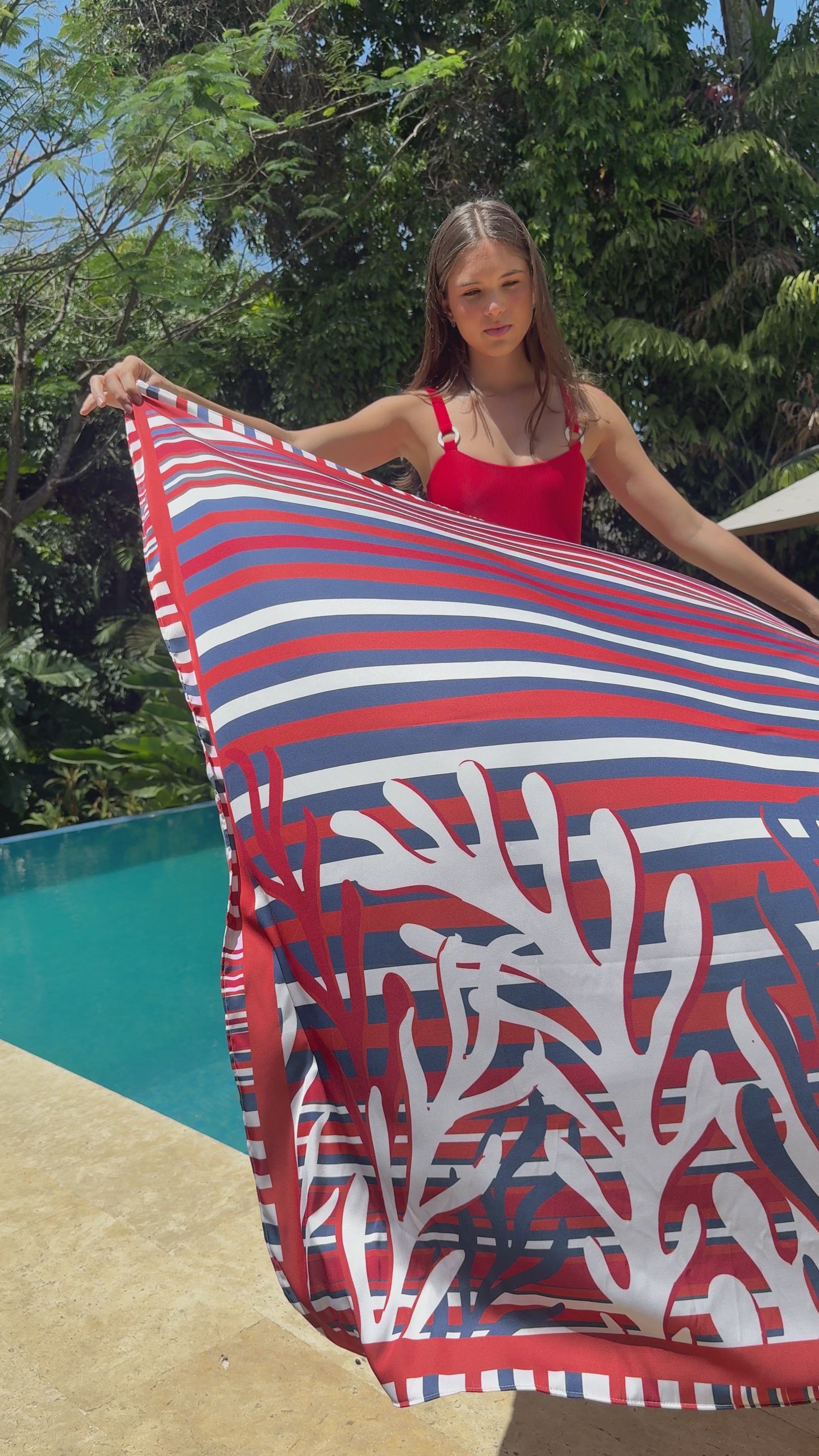 Pañuelo silk coral reef